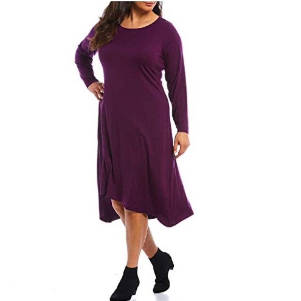 Eileen Fisher Raisinette Fine Tencel Dress - Picture 2 of 7